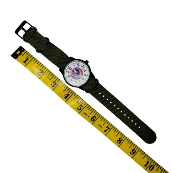 Limited Edition Grateful Dead Analog Watch Green Band Illuminating Hands NWT - Picture 6 of 12